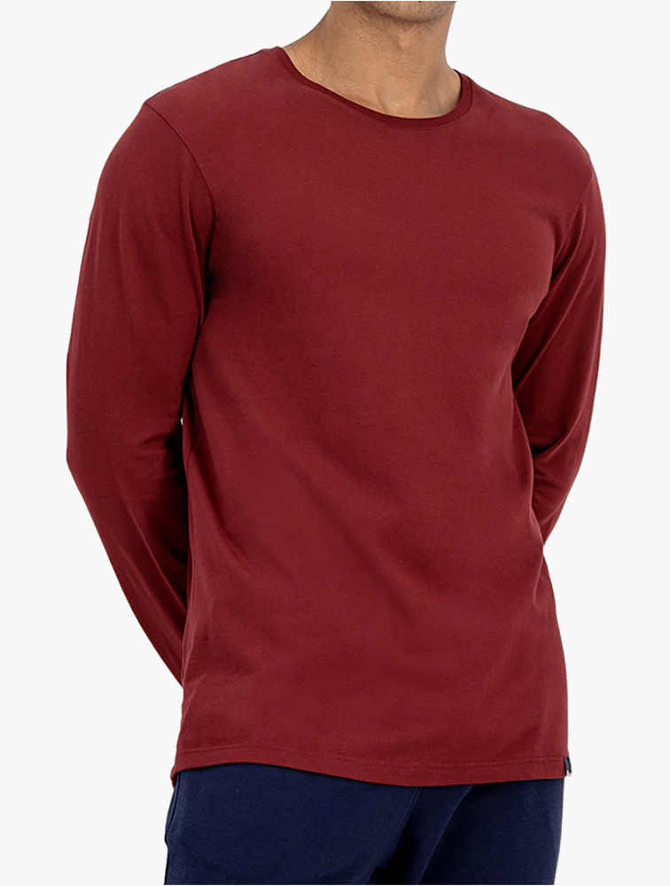 MyRunway Shop Woolworths Burgundy Plain Cotton Sleep T-shirt for