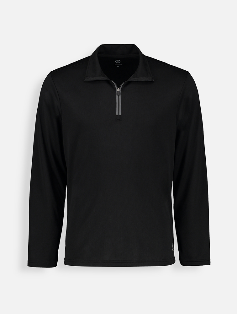 MyRunway | Shop Edition Black Quarter Zip Active Top for Men from
