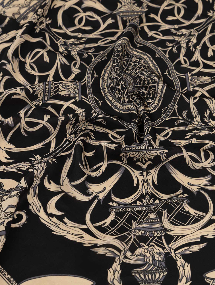 MyRunway | Shop Woolworths Black Print Satin Scarf for Women from