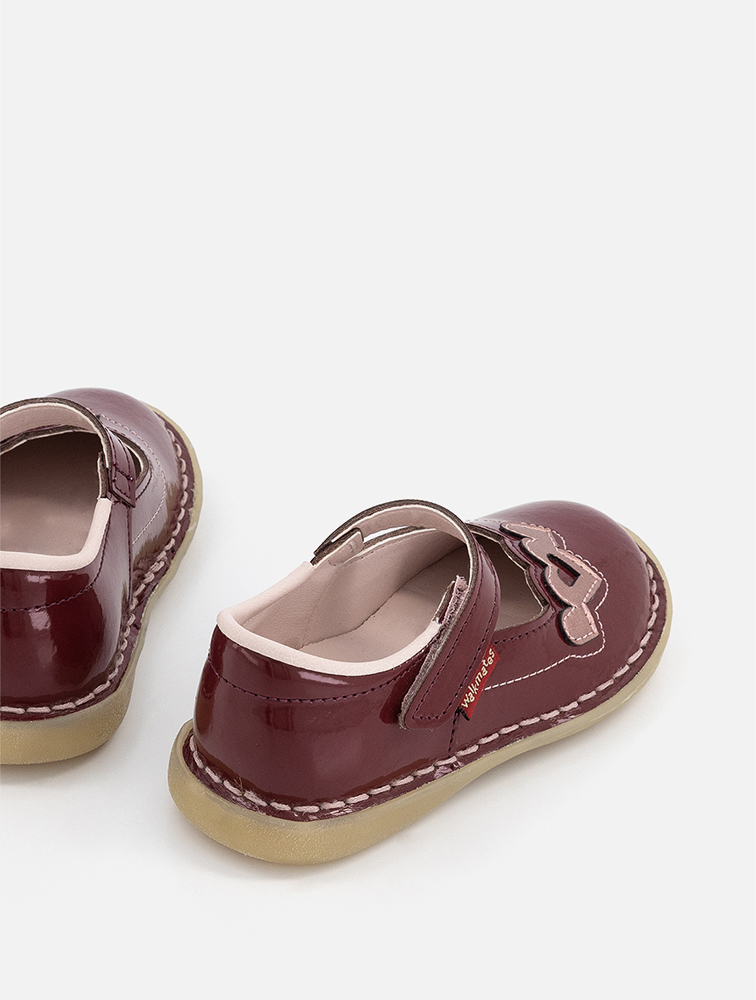 MyRunway Shop Walkmates Burgundy Heart Younger Girl Applique - Main Image