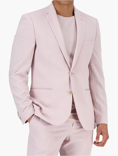 MyRunway | Shop Woolworths Salmon Pink Slim Fit Bi-stretch Comfort