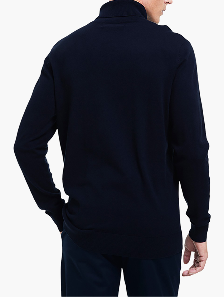 MyRunway | Shop Woolworths Navy Knit Polo Neck for Men from