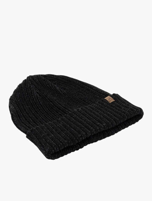 MyRunway | Shop Woolworths Black Ribbed Beanie for Men from