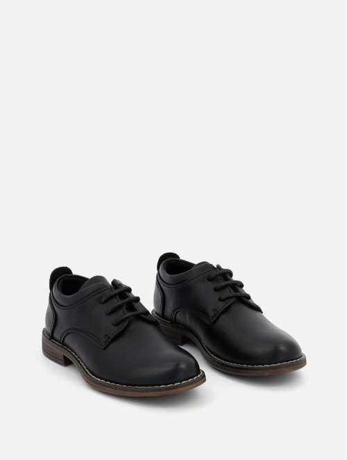 MyRunway Shop Woolworths Black Lace-up Leather School Shoes for