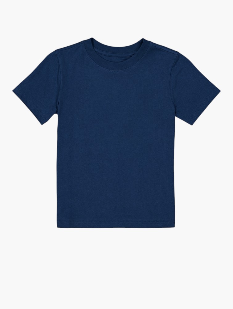 トップス everyone wool shirt (NAVY) MyRunway | Shop Woolworths Navy Plain Cotton T-shirt for Kids from