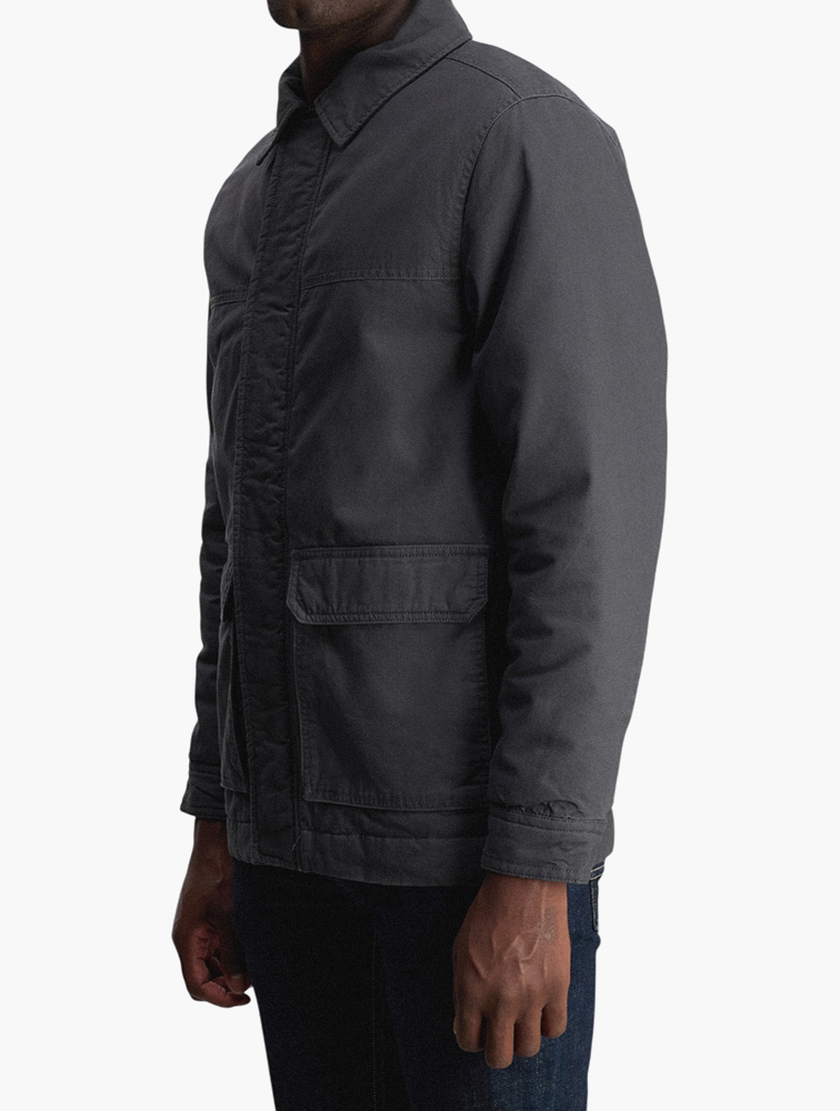 MyRunway | Shop Woolworths Charcoal Cotton Coach Jacket for Men