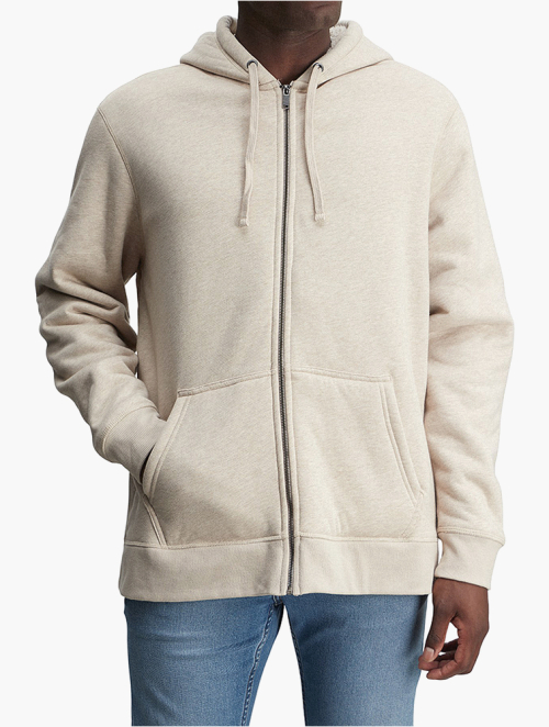 MyRunway | Shop Woolworths Beige Melange Zip-up Sherpa Lined