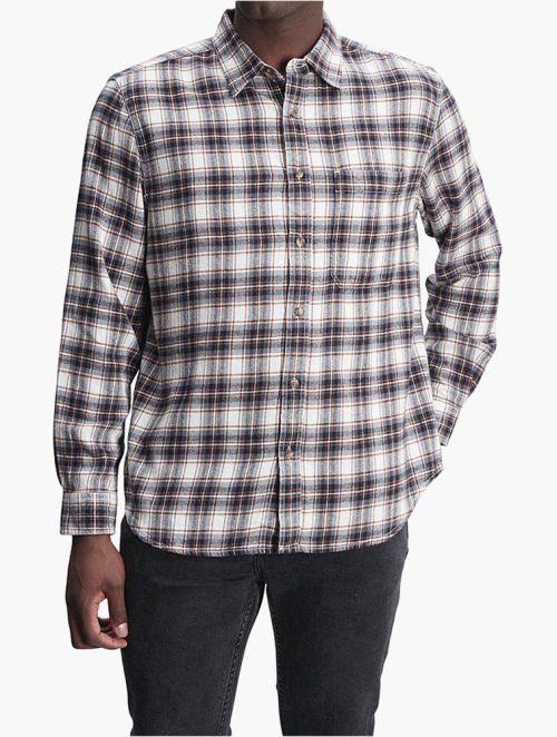 MyRunway | Shop Woolworths Brown Check Flannel Shirt for Men from