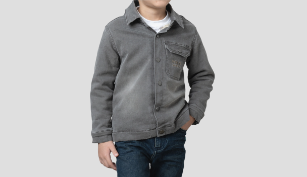 MyRunway Shop MILADYS Grey Open Front Long Sleeve Cardigan for