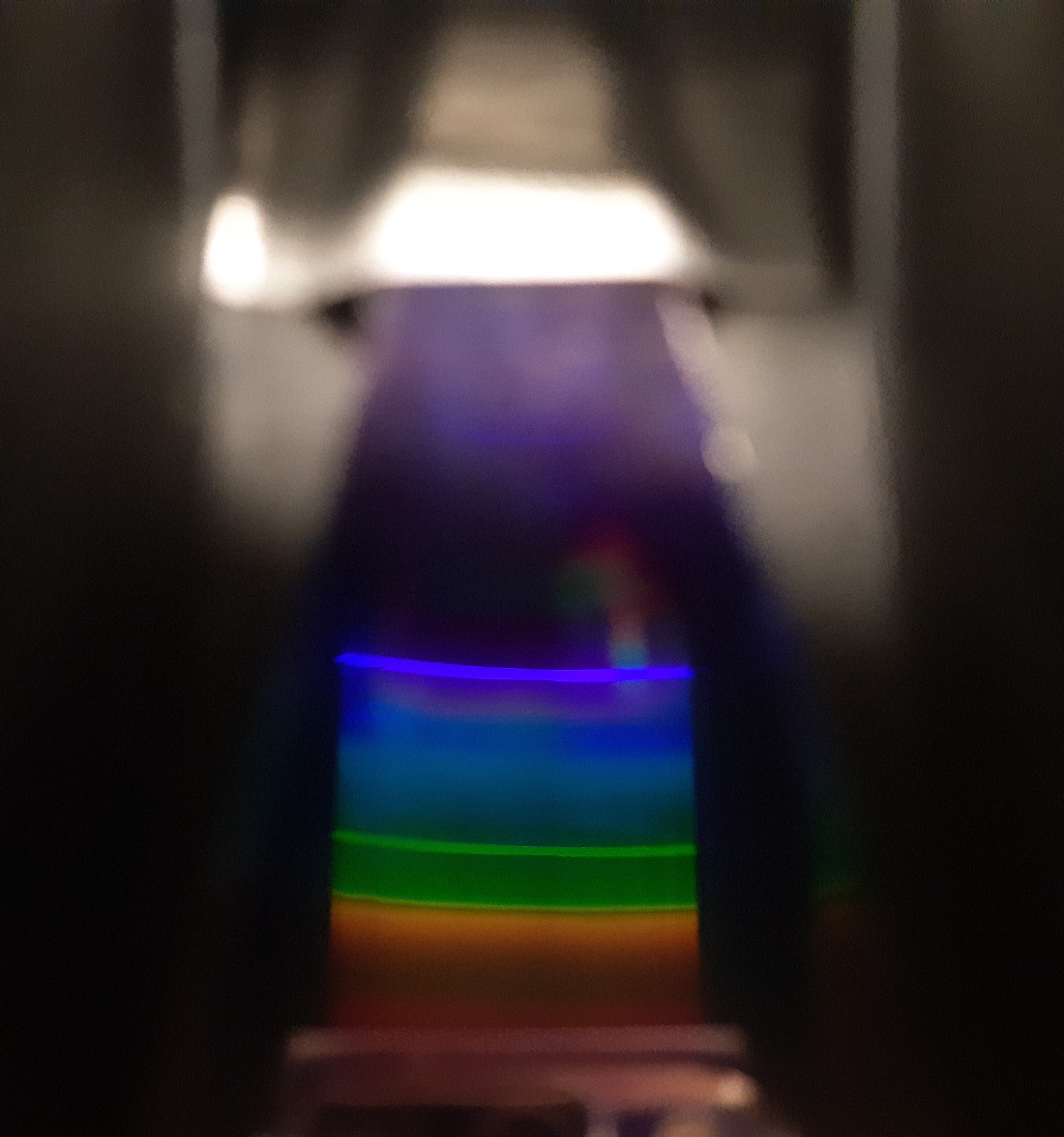 Lichtspectrum zelfgemaakte spectrometer