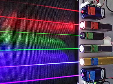 Verschillende kleuren lasers