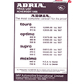1987 Adria Price List
