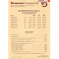 1987 Bessacarr Dec Price List
