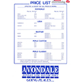 1988 Avondale Price List