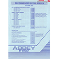 1992 Abbey Price List