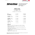 1992 Silverline Price List