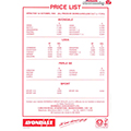 1994 Avondale Price List