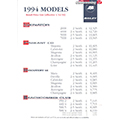 1994 Bailey Price List