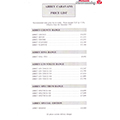 1996 Abbey Caravans Price List