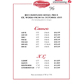 1996 Bessacarr Price List