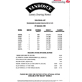 1999 Vanroyce Price List