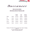 2000 Buccaneer Price List