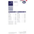 2001 ABI Price List