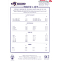 2001 Avondale Dec Price List