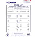 2003 Avondale Price List