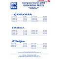 2003 Compass Caravan Price List