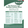 2005 Bailey Caravan Price List