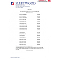 2005 Fleetwood Price List