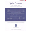 2005 Sprite Caravan PriceList