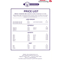 2006 Avondale Price List
