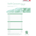 2006 Swift Caravan PriceList