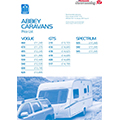 2007 Abbey Caravan Price List
