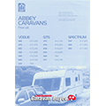 2007 Abbey Caravans Price List