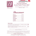 2007 Buccaneer Price List