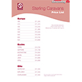 2007 Sterling Caravans PriceList