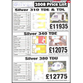 2008 Trigano Silver Price List