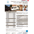 2011 Coachman Price List