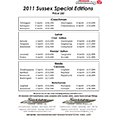 2011 Coachman Sussex Price List