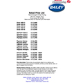 2013 Bailey Caravan Price List