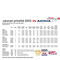 2015 Adria Price List