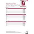 2016 Sterling Caravan PriceList