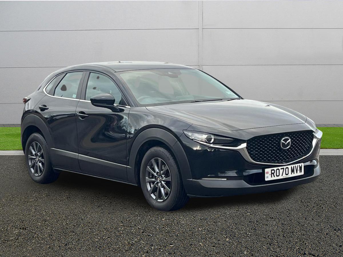 Jet Black 2020 Mazda CX-30 2.0 SKYACTIV-X SE-L Lux Hatchback Front-wheel drive Manual
