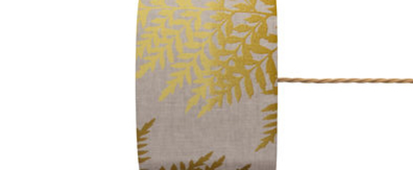 banner-image Abat jour fern leaves graphic ocre o17 5cm h12cm ebb and flow normal