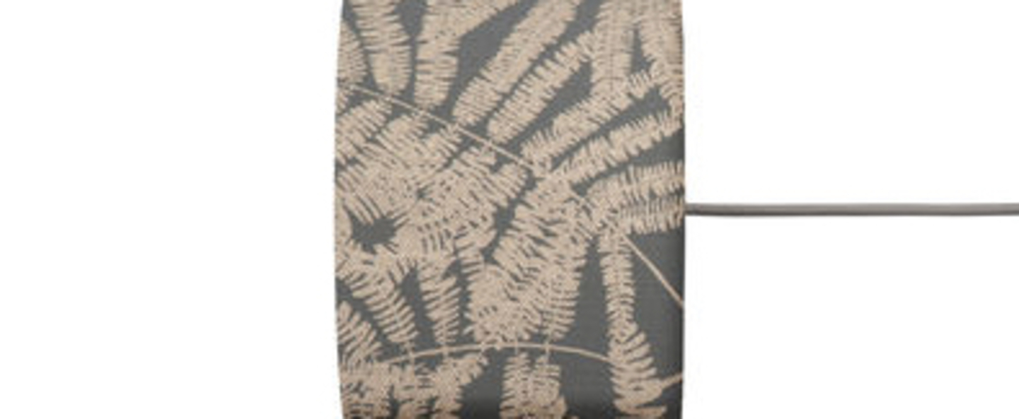 banner-image Abat jour fern leaves wild gris scintillant o17 5cm h12cm ebb and flow normal