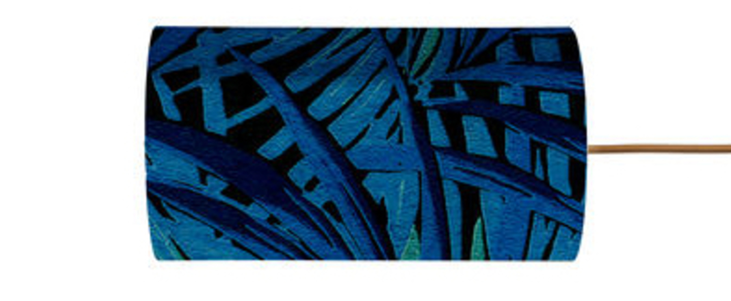 banner-image Abat jour leaves bleu electrique o11 5cm h22cm ebb and flow normal