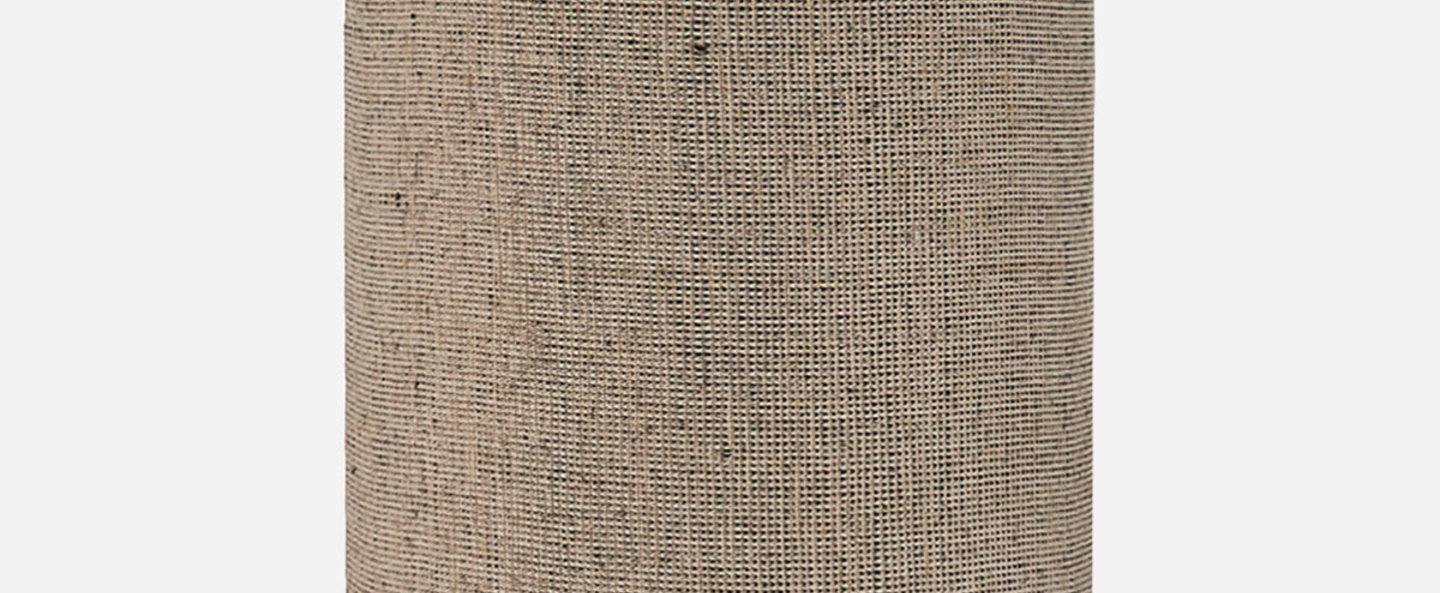 Abat jour med jute gris marron o30cm h55cm house doctor normal